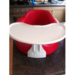 Bumbo seat and tray