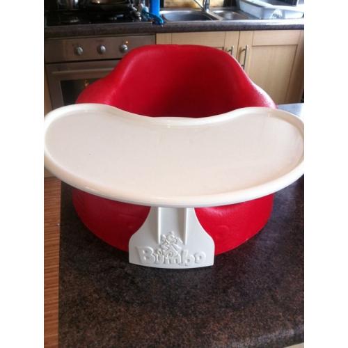Bumbo seat and tray