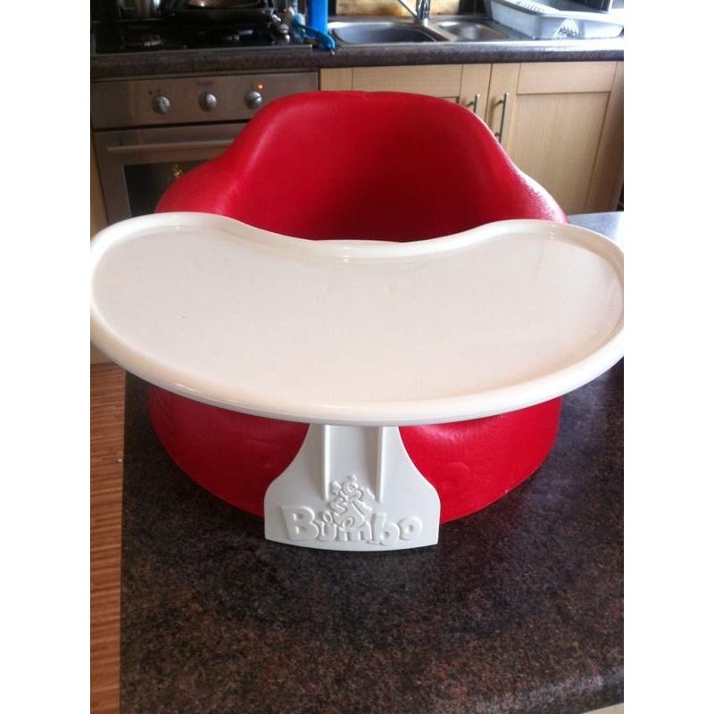 Bumbo seat and tray