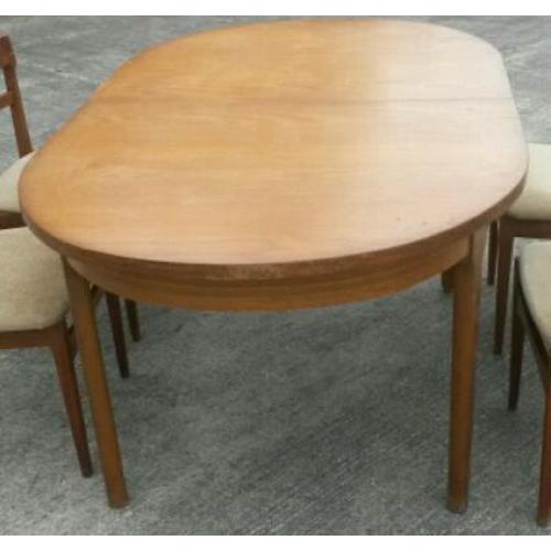 Teak kitchen dining table by McIntosh seats up to 6 people