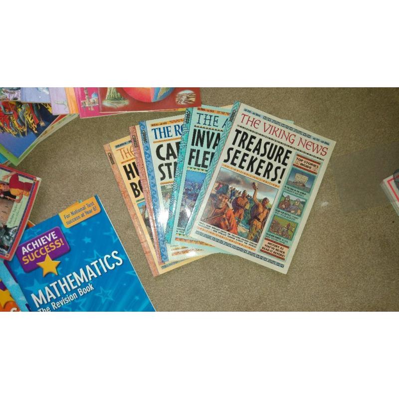 A selection of educational books suitable for primary school children