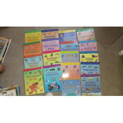 A selection of educational books suitable for primary school children