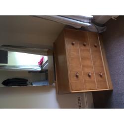 Dresser with mirror
