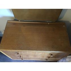 Dresser with mirror