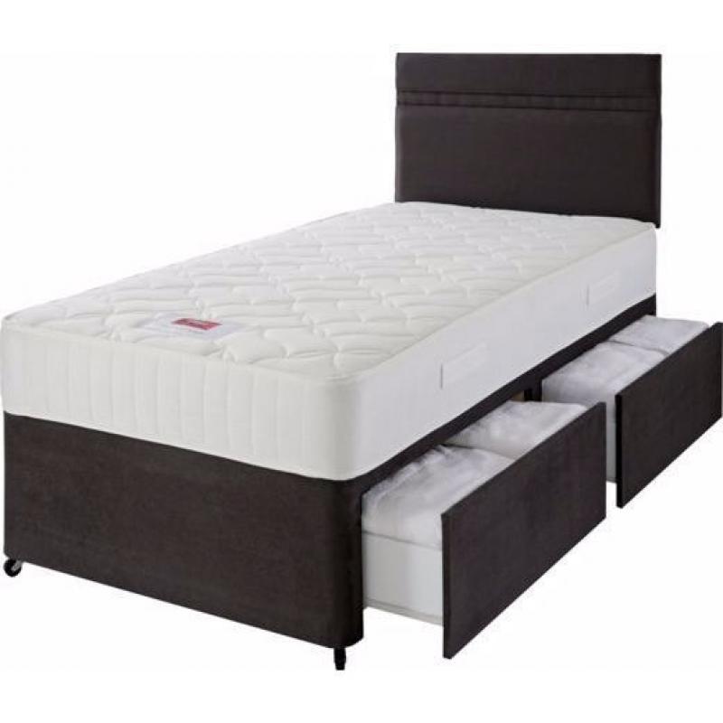 BRAND NEW-SINGLE LUXURY MEMORY BED-WITH 13INCH MEMORY ORTHOPAEDIC MATTRESS**DELIVER ALL OVER LONDON*