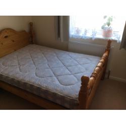 Double bed with mattress