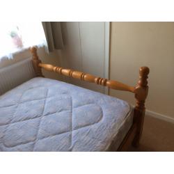 Double bed with mattress