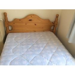 Double bed with mattress