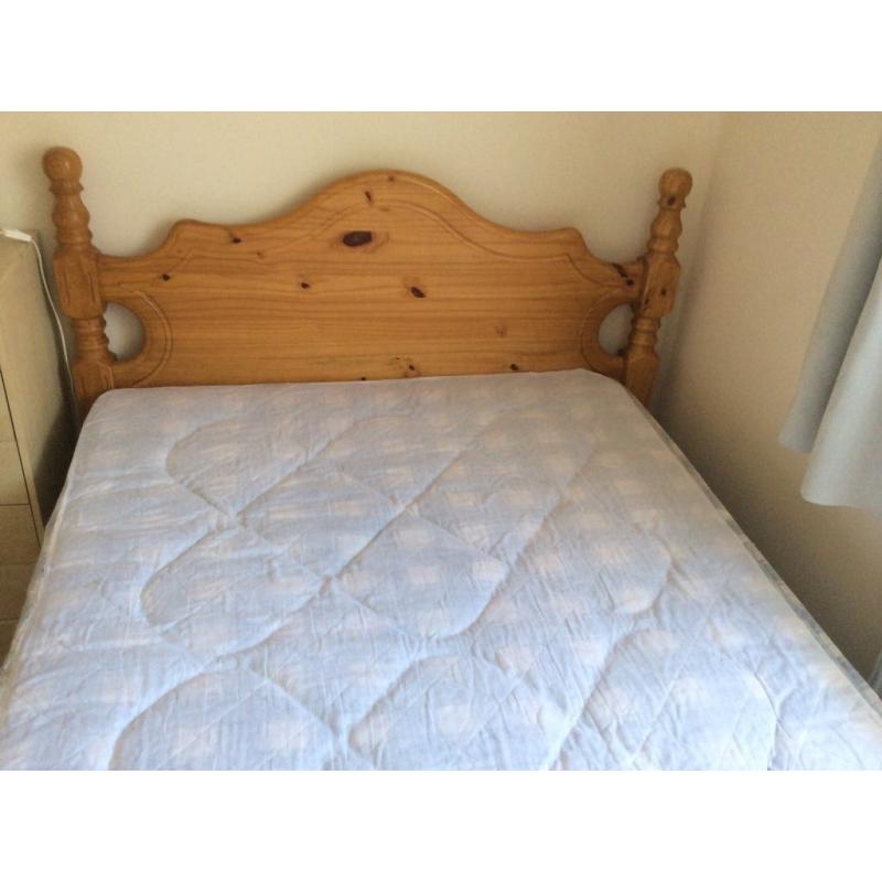 Double bed with mattress