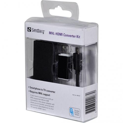 Sandberg MHL-HDMI Converter Kit, Smartphone to TV converter