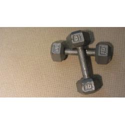 Hex Steel Dumbbell Weights, 10,15,20,25,30,35 lbs sets