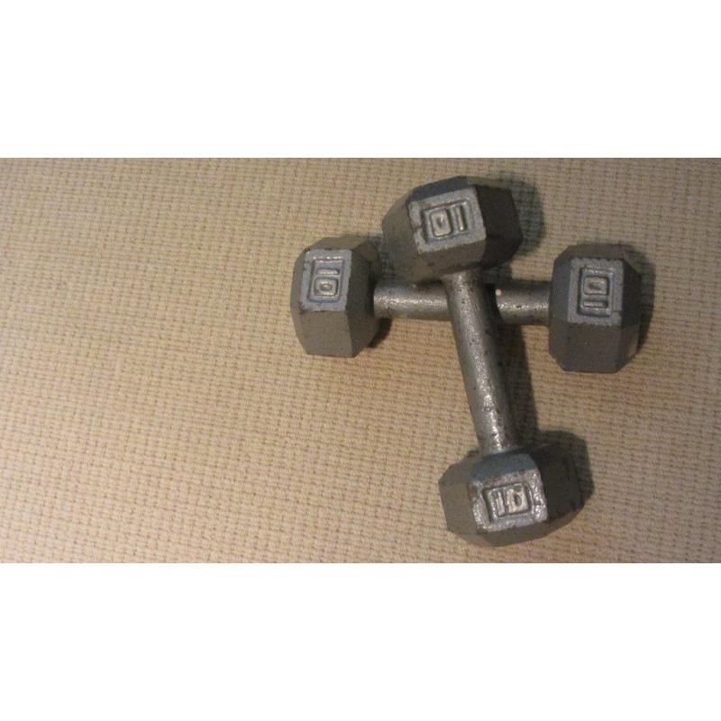 Hex Steel Dumbbell Weights, 10,15,20,25,30,35 lbs sets