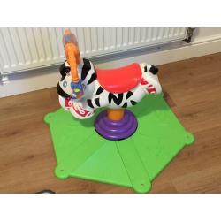 Fisher Price Bounce and Spin Zeebra