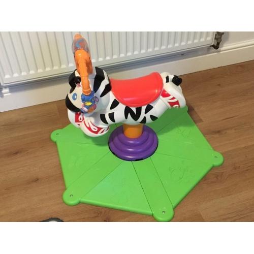 Fisher Price Bounce and Spin Zeebra