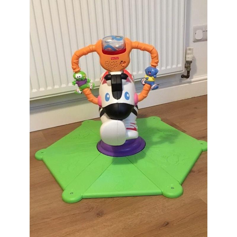 Fisher Price Bounce and Spin Zeebra