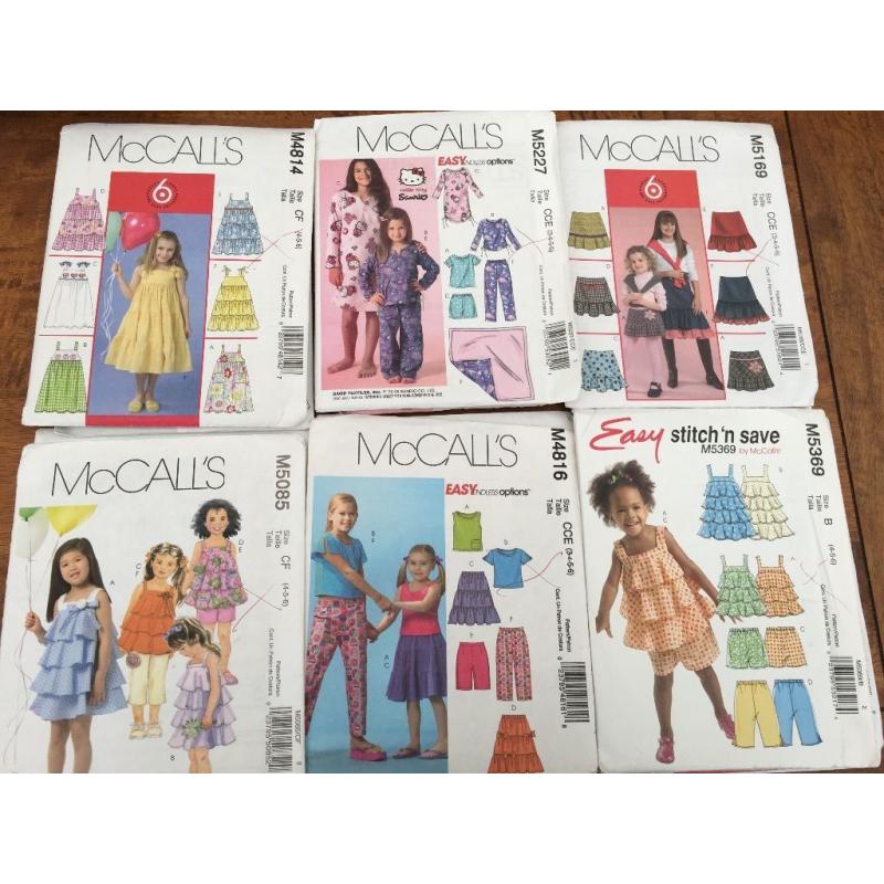 Toddlers and children's dressmaking patterns