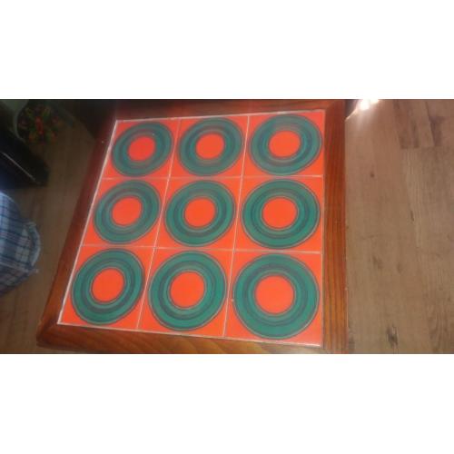 Vintage Retro Coffee Table Tiled