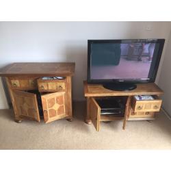 Barker and stonehouse tv unit & drawer unit