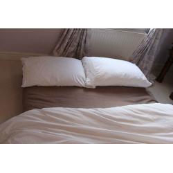 FUTON COMPANY "Orlando" Double Futon Sofa Bed & Extra Cover, Hardwood Base, Sofabed, + I CAN DELIVER