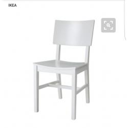 IKEA white kitchen dining table with chairs