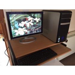 Packard Bell+computer desk.