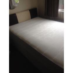 4ft Small Double Bed+Mattress,2 Draws,Headboard