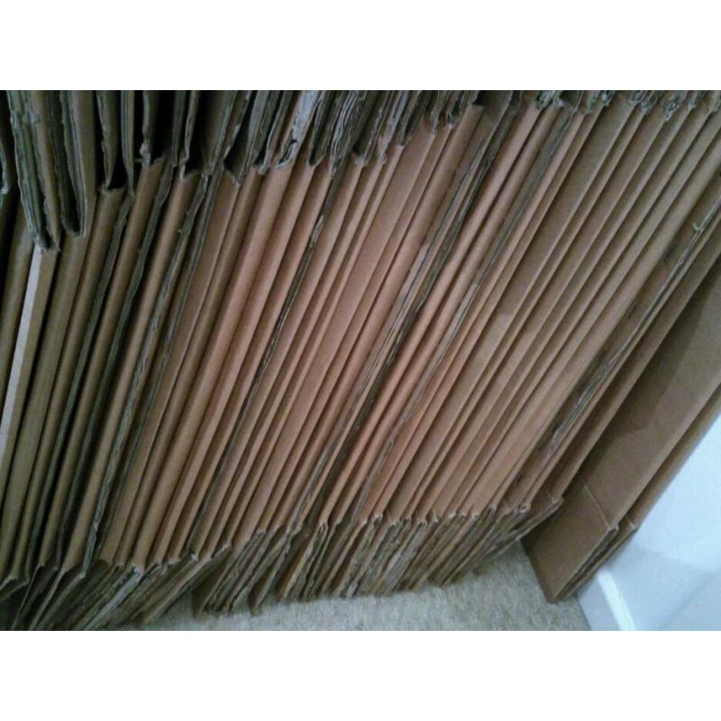 50 heavy duty, double walled (moving) cardboard boxes