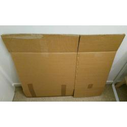 50 heavy duty, double walled (moving) cardboard boxes