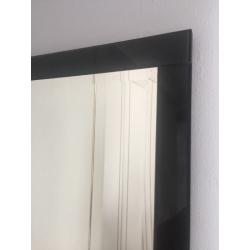 Large black mirrored glass mirror 4ft long