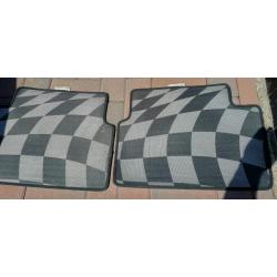 Mini JCW Cooper oem checkered mats - full set