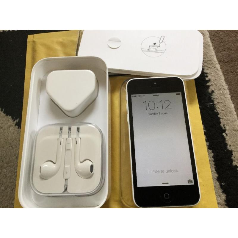 iPhone 5C 16GB WHITE ( EE, ORANGE, T. MOBILE AND VIRGIN)