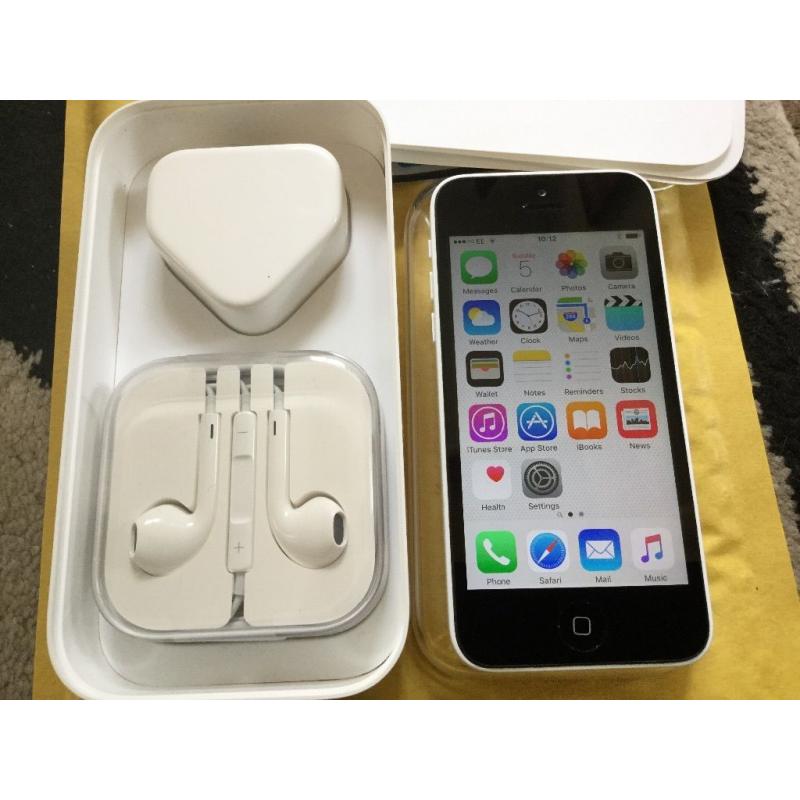 iPhone 5C 16GB WHITE ( EE, ORANGE, T. MOBILE AND VIRGIN)