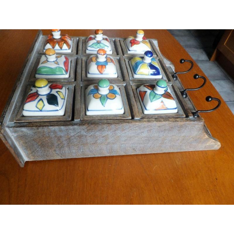 Mexican Style Spice Rack / Kitchen Drawers / Mini Chest of Drawers / Storage Rack