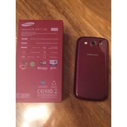 Samsung galaxy s3 , 16 GB. Garnet red
