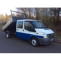 FORD TRANSIT 350 CREWCAB TIPPER 2.4 TD 115 PSI 2007 57 REG