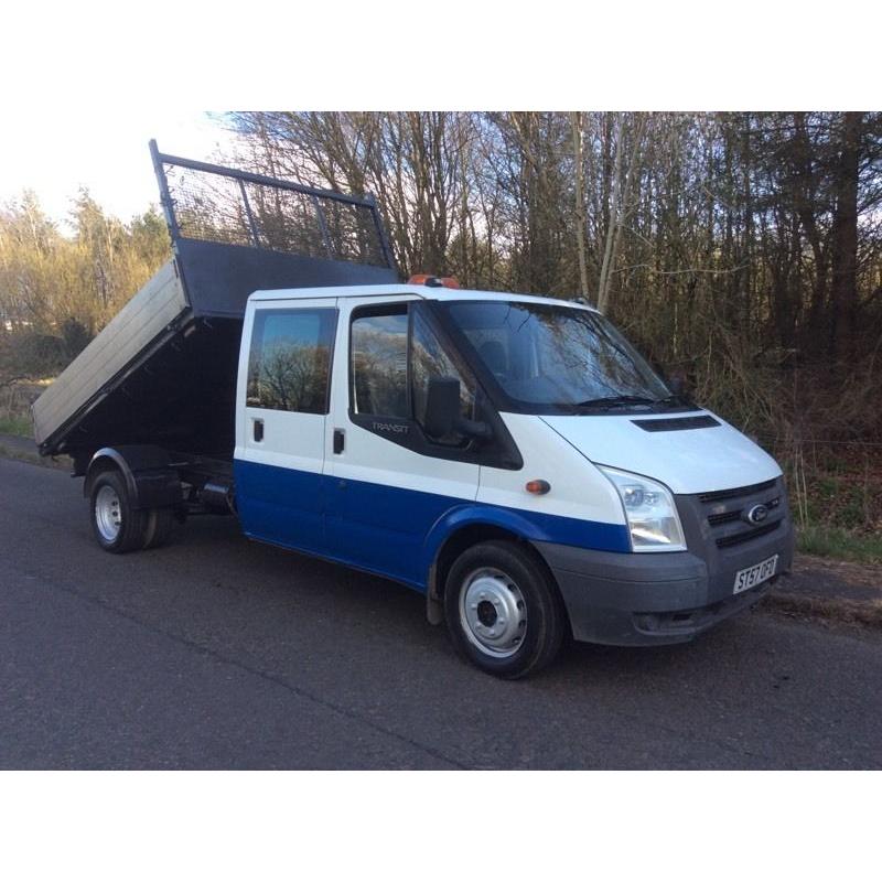 FORD TRANSIT 350 CREWCAB TIPPER 2.4 TD 115 PSI 2007 57 REG