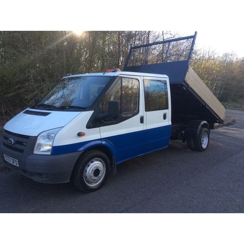 FORD TRANSIT 350 CREWCAB TIPPER 2.4 TD 115 PSI 2007 57 REG