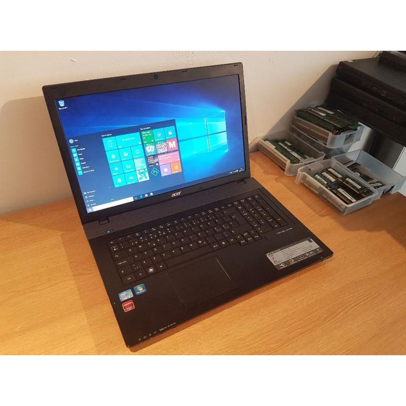 Acer 7750G 17.3 inch Gaming Laptop Intel core i5-2450M 2.50ghz cpu 8gb ddr 3 500gb hard drive