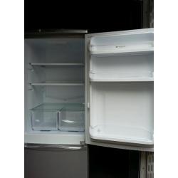 Hotpoint Aquarius Silver upright Fridge freezer VGC