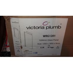 Victoria plumb glass shower panel
