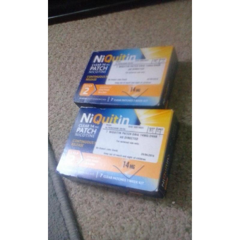 Niquitin patches 14mg 2 boxes
