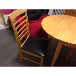 Table & 2 chairs suitable for small house or flat