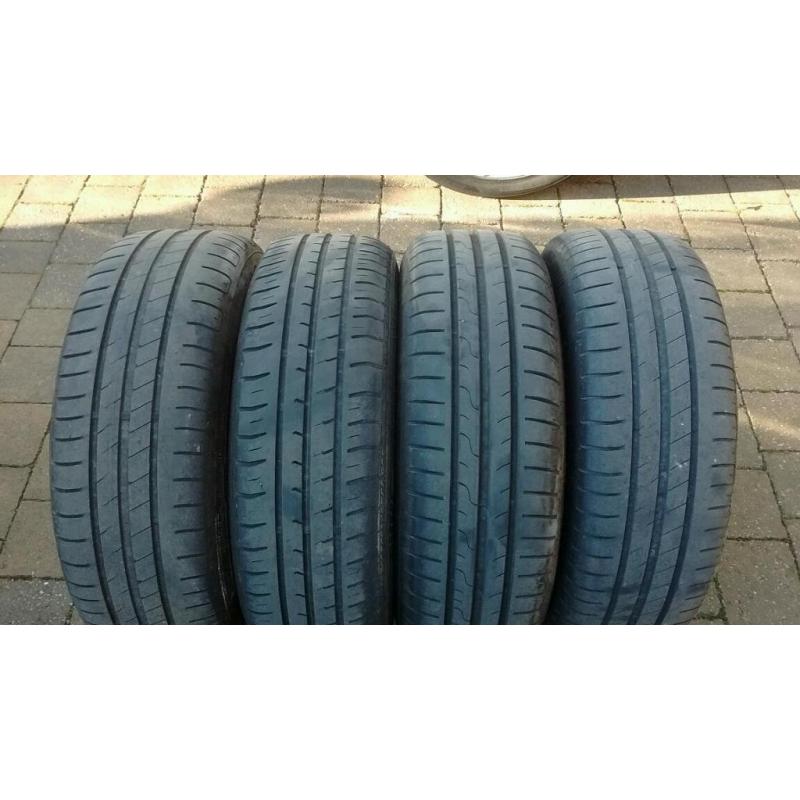 Steel wheels and tyres VW 15"