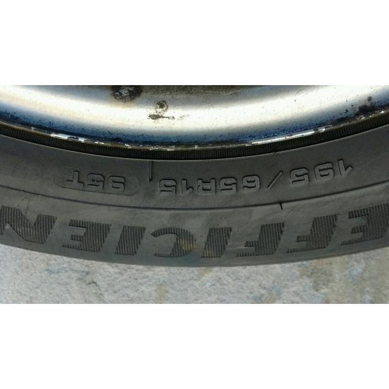Steel wheels and tyres VW 15"