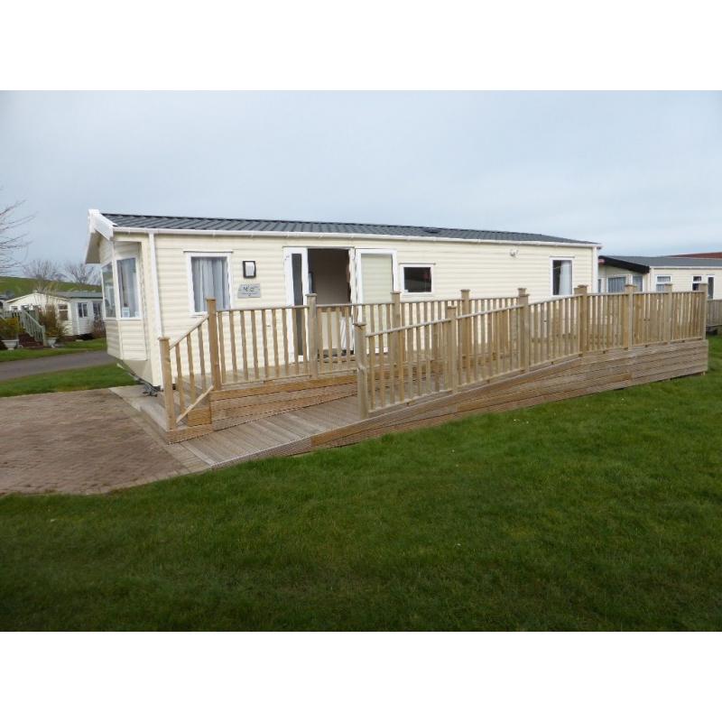 Stunning 2015 Willerby Rio Gold mobility caravan. 6 berth disability access sited in Coldingham