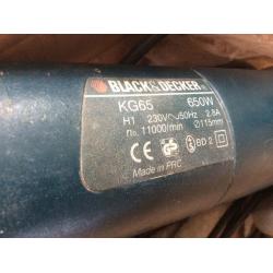 Black and decker angle grinder