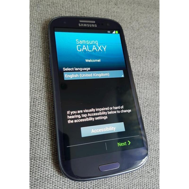 Samsung Galaxy S3 like NEW unlocked, 16GB, blue