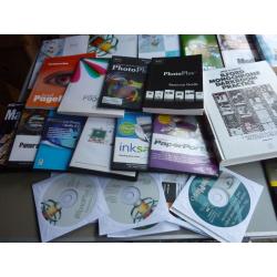 computer design art photo packages, discs and 2 printers job lot collection bargain