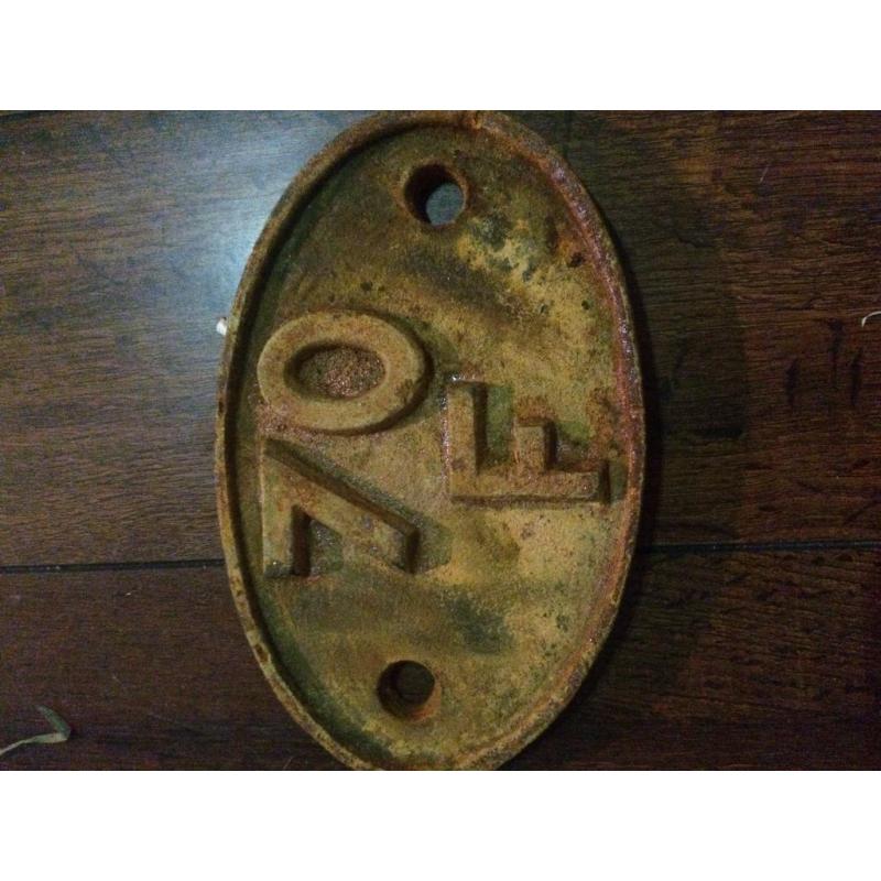 steam railway items signs cast plates
