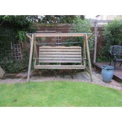Wooden swing seat